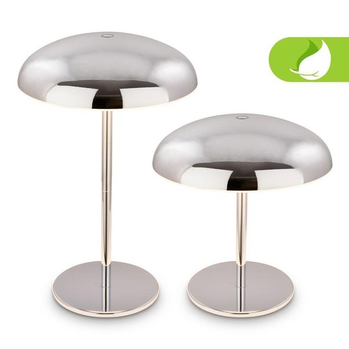 Stolní lampy dekorační - BRILO 7573018 Caxa stolní lampa - 2,8W, 300lm, bezdrátová, IP44, LED, stmívatelná, dotykový vypínač, chrom - BRILO - foto 1