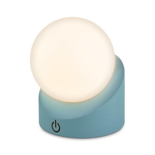 Stolní lampy dekorační - BRILO 7561010 Sora Mini LED stolní lampička bezdrátová IP54, stmívatelné, dotykový vypínač, modrá - BRILO - foto 1