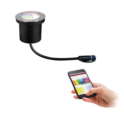 SmartHome Paul Neuhaus - P 94274 Plug &amp; Shine zemní svítidlo IP65 RGBW 24V ZigBee - PAULMANN - foto 1
