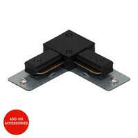 Lištové Briloner 230V - BRILO 8004005 Rohová spojka lištový systém 230V – 90 st., vysokonapěťový, 1-fázový, přisazený, černá - BRILO