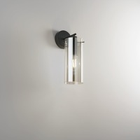 Dekorativní - FAN I-MAGIC-AP1-NER Nástěnné svítidlo Magic, černá/kouřová, 1 x E27, 15,5 x 15,5 x 30,3 cm - FANEUROPE