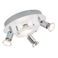 Bodová - BRI 3498-048 Stropní svítidlo, pr. 25 cm, 12 W, 1000 lm, chrom - BRILONER