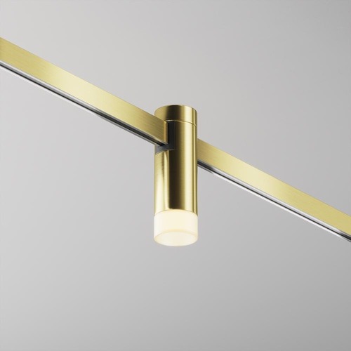 Lištové Magnetic Maytoni Flarity - M TR145-1-3W2.7K-W-BS-DE Svítidlo pro kolejnicový systém Skim 2700K 3W teplá bílá mosaz hliník Flarity - MAYTONI - foto 1