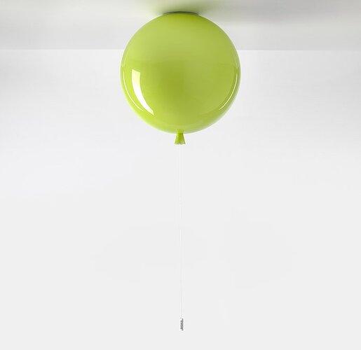 Dekorativní - BRO PC00877_018 Stropní svítidlo Memory průměr skla 30cm E27 15W ZELENÁ matná - BROKIS C - foto 1