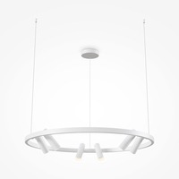 Vícečetná - M MOD102PL-L42W Závěsné svítidlo Satellite 3000K 42W teplá bílá 1900lm bílý kov/akrylát otočné LED - MAYTONI