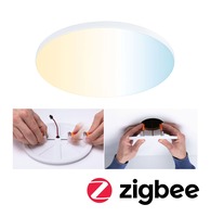 Koupelnová - P 79956 VariFit LED vestavné svítidlo Smart Home Zigbee Veluna Edge IP44 kruhové 160mm měnitelná bílá bílá stmívatelné - PAULMANN