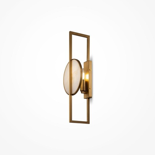 Dekorativní - M MOD099WL-01G Nástěnné svítidlo Marmo E14 40W bílá/zlatá kov designové - MAYTONI - foto 1