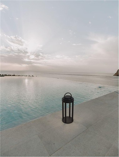 Na baterie - NV 9492700 Venkovní stolní lampa MOCHA antracitový hliník a čiré sklo LED 2W 3000K 5V DC 96st. IP54 - NOVA LUCE - foto 1