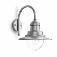 Nástěnná - PH 01652/52/PN Raindrop SVÍTIDLO VENKOVNÍ NÁSTĚNNÉ E27 max. 60W, IP44, hliník - PHILIPS (915005693501)