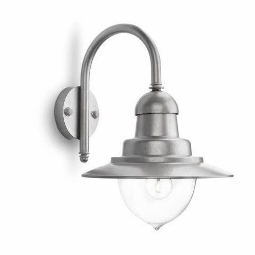 Nástěnná - PH 01652/52/PN Raindrop SVÍTIDLO VENKOVNÍ NÁSTĚNNÉ E27 max. 60W, IP44, hliník - PHILIPS (915005693501) - foto 1