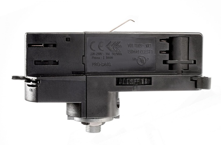 Lišty a příslušenství IVELA - IMPR 710540 Deko-Light 3-fázový kolejnicový systém - D Line DALI 3-fázový adaptér pro montáž svítidel, černá - LIGHT IMPRESSIONS - foto 1