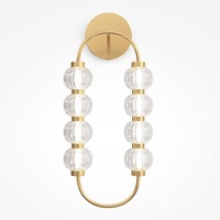 Dekorativní - M MOD555WL-L11G3K Nástěnné svítidlo Amulet 3000K 16W teplá bílá 800lm zlatá kov sklo - MAYTONI