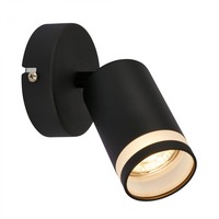 Bodová - BRI 2832015 BRILONER Rub nástěnné svítidlo do interiéru, nastavitelné, s akrylovou ozdobou, černá 2832015