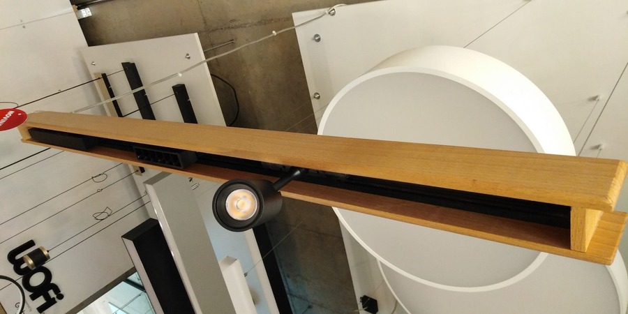 Podélná - ARCHI SCS/4K8/WOOD/1050KOMPLET Svítidlo závěsné CUBUS WOOD 1050mm vč. spotu / mřížky / závěsu ON/OFF - ARCHILIGHT - foto 1