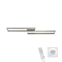 Hranatá - PN 6231-55 PAAN LED stropní svítidlo stříbrná barva, hranaté, stmívatelné, CCT, paměťová funkce 2700-5000K - PAUL NEUHAUS