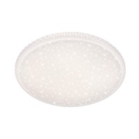 Kruhová - BRILO 3386-016 LED stropní svítidlo hvězdné nebe, pr. 60 cm, 48 W, bílé - BRILO