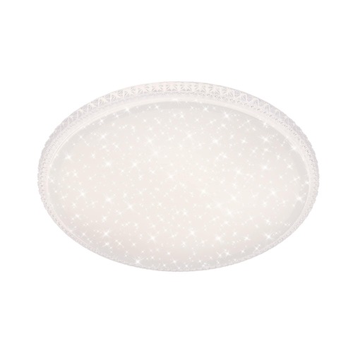 Kruhová - BRILO 3386-016 LED stropní svítidlo hvězdné nebe, pr. 60 cm, 48 W, bílé - BRILO - foto 1