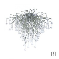 Dekorativní - PN 8091-55 Stropní svítidlo ICICLE 9x G9 40W š.50cm stříbrná - PAUL NEUHAUS