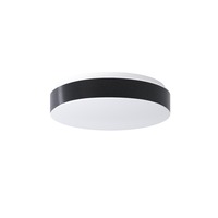 Kruhová - OS DEL69059 DELIA C1 stropní/nástěnné plastové svítidlo bílá / černá IP54 3000 K 18W LED - OSMONT
