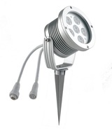 Zápichy - FAN LED-IRIDE-18P Venkovní reflektor IRIDE DC24V stříbrná, hliník, 18x1 W, RGB, stmívatelné, IP65, 14,8 x 12 cm - FANEUROPE
