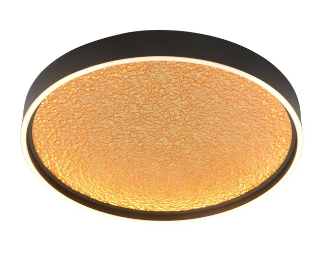 Kruhová - GT 9069-102L Stropní svítidlo Bormes 60W 6000lm 3000K černá / zlatá - GeeTi - foto 1