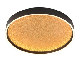 Kruhová - GT 9069-102L Stropní svítidlo Bormes 60W 6000lm 3000K černá / zlatá - GeeTi