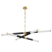 Dekorativní - HVLG 7066-AOB-CE Závěsné svítidlo HUNTINGTON mosaz/sklo starobronz/opál LED 45W 2700K stmívatelné - HUDSON VALLEY