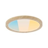 Kruhová - P 71272 LED Panel Atria Shine IP44 kruhové 190mm 7,6W 3000 - 6500K design dřevo - PAULMANN