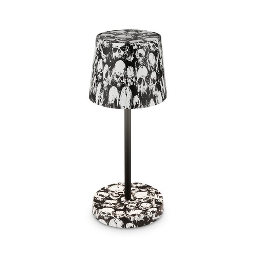 Stolní lampy dekorační - BRILO 7423043 Boja LED stolní lampička bezdrátová IP44, stmívatelné, dotykový vypínač, motiv lebky - BRILO - foto 1