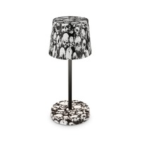 Stolní lampy dekorační - BRILO 7423043 Boja LED stolní lampička bezdrátová IP44, stmívatelné, dotykový vypínač, motiv lebky - BRILO