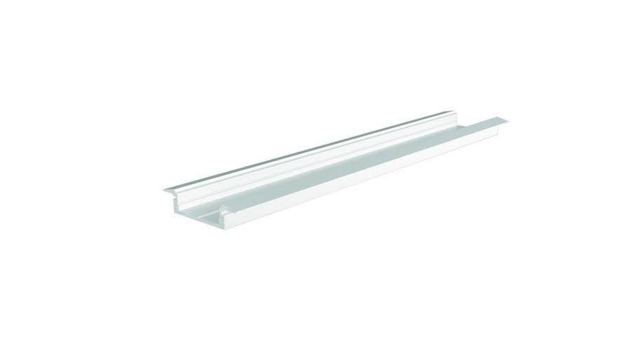 Al profily k zapuštění - IMPR 975065 ET-01-15 plochý T-profil pro 15 - 16,3 mm LED pásek matná bílá - LIGHT IMPRESSIONS - foto 1