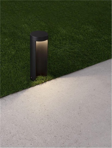 Sloupková - NV 9002878 Venkovní sloupkové svítidlo TIEN černý hliník a čiré sklo LED 8.5W 3000K 200-240V 55st. IP54 - NOVA LUCE - foto 1