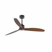Ventilátory - FARO 33395 JUST FAN M, černá/dřevo, stropní ventilátor s DC motorem - FARO