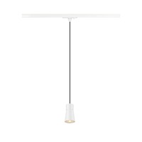 Svítidla - LA 1008260 PURI 2.0 Cone 1~ závěsné světlo, GU10, délka závěsu 200cm, 1x max. 6W, bílá barva. - BIG WHITE (SLV)