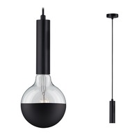 Subtilní - P 79757 Závěsné svítidlo Neordic Kine max. 1x20W E27 černá - PAULMANN