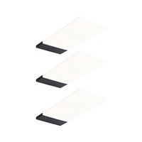 Přisazená - P 92123 LED podskříňkové svítidlo Bredo s čidlem 3ks sada 3000K 3x2,5W 80x190mm 230/12V černá - PAULMANN