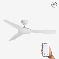 WiZ - FARO 33802WP ISLOT L, bílá, stropní ventilátor s DC motorem SMART - FARO
