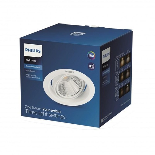 Kruhová - PH 8718696173800 Pomeron SVÍTIDLO PODHLEDOVÉ LED 5W 350lm 4000K stmívatelné, bílá - PHILIPS (915005808601) - foto 1