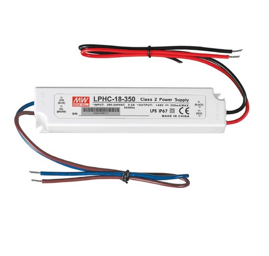 Stabilizovaný proud - FAN I-DRIVER/18W Driver MW LPHC CC IP67 výstup 6-48V 350mA 16,8W vstup AC180-264V 14x3x2,2 cm - FANEUROPE - foto 1