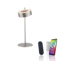 Stolní lampy dekorační - PN 4324-95 LED stolní lampa Q-ROTATE hliník Smarthome s aplikací ZigBee 2700-5000K - PAUL NEUHAUS