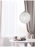 Koule - NV 9361742 Závěsné svítidlo FROZEN čiré sklo a akryl uvnitř chromovaný hliník E27 1x12W IP20 bez žárovky - NOVA LUCE