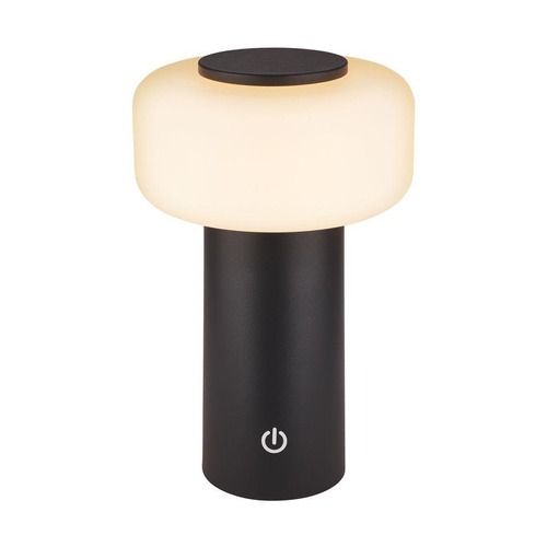 Stolní lampy dekorační - BRILO 7580015 Juna stolní lampa - 1,8W, 210lm, nabíjecí, LED, stmívatelné, dotykový vypínač, teplá bílá, antracit - BRILO - foto 1