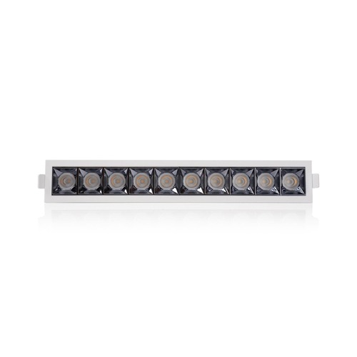 Hranatá - SLC SLC1274 Vestavné LED svítidlo PIXEL 10x 25 W 220-240 V 3000 K stmívatelné 36° Ra90 bílé - TLG - foto 1