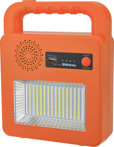 Solární produkty Optonica - Solární přenosný Bluetooth reproduktor + lampa žlutá - foto 1