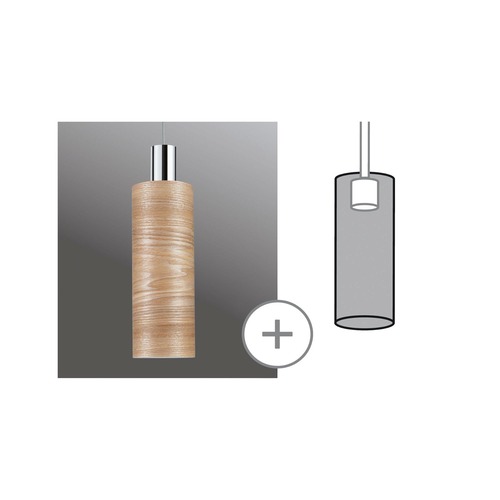 Svítidla - P 95613 URail stínidlo Vitus 2Easy 110mm dřevo - PAULMANN - foto 1