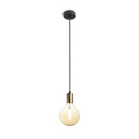 Dekorativní - RED R13891 ARAQ závěsná česaná mosaz/černá 230V E27 42W - RED - DESIGN RENDL