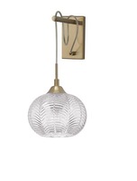 Dekorativní - NV 9191545 Nástěnné svítidlo VARIO čiré sklo a saténový zlatý kov E27 1x12W 230V IP20 bez žárovky - NOVA LUCE