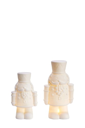 Interiérové dekorace - MAR 706344 Finn bílá vánoční dekorace na stůl 2ks - Markslöjd - foto 1