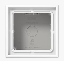 Vypínače a zásuvky - JU LS581AWW Přisazená krytka s rámečkem LS581AWW alpská bílá - JUNG