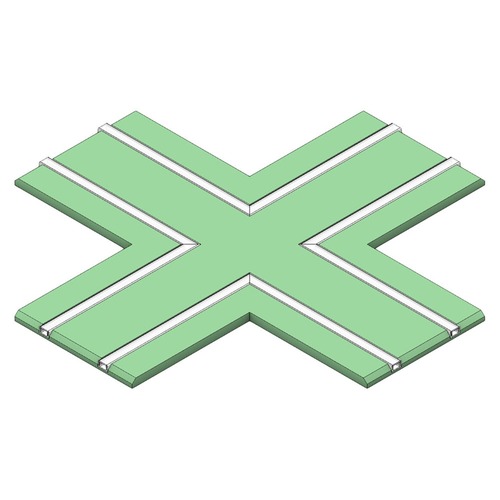 Al profily k zapuštění - SLC PE1213 Profil pro pásky DL 2 track X modul sádrokarton - TLG - foto 1